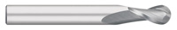 Carbide End Mills - 2 Flute Single End Ball Nose Long