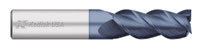 Carbide End Mills - 3 Flute Single End - 45° ALTIN Coated